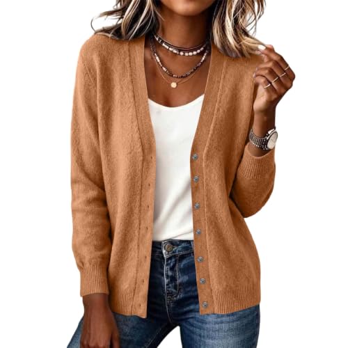 Cardigan Sweaters for Women V Neck Long Sleeve Knit Cardigans Shrug - image 1