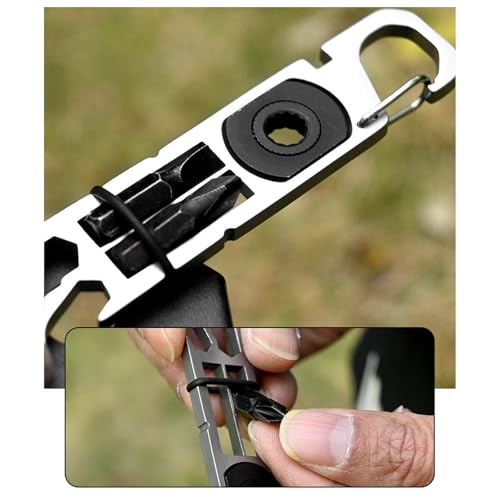 Décapsuleur multi-usages avec clip pour le camping et la randonnée