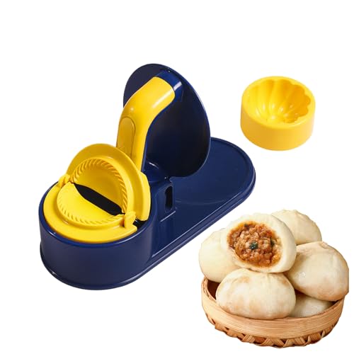 Prensa Para Hacer Empanadas – Molde Para Empanadas Bao Bun | Herramienta Manual Ṕara Hacer Pasteles, Ravioles, Wontons Y Comida China | Prensa De Bola De 3 En 1, Máquina P̀ara Ĥacer Bollos