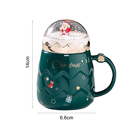 Bodhi2000 Wasserbecher, umweltfreundlich, für den Winter, Urlaub, Weihnachten, 500 ml, Grün - Image 3