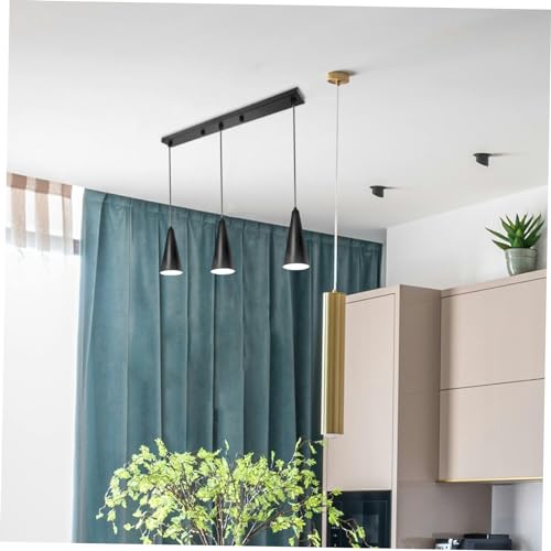 Support de montage d'éclairage rectangulaire noir pour plafond