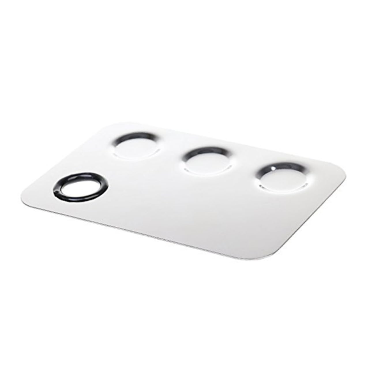 DOITOOL Stainless Steel Makeup Mixing Palette Spatula for Foundation Lipstick and Concealers Travel-friendly Cosmetic Tool for Blending and Mixing(Silver,Medium)