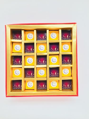 Image of EXPELITE Eid Mubarak Dry Fruits Chocolate gift 25 pieces - Gift for Friends