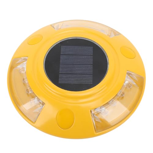 Miriam Song Revolutionary Solar Deck Lights,Transform Your Deck with Solar Ground Lights,IP68 Waterproof, Auto On Sensor for Driveway, Pathway, and Sidewalk Safety (Yellow Light)