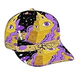 Fashionable Baseball Cap Psychedelic Egyptian Pyramid Eye Mushroom Art Dad Cap for Girls and Boys - Stretch Fit Moisture Wicking Breathable Cycling Cap Streetwear