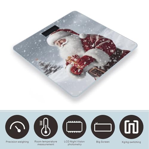 Balanza digital de baño JTREHY con vidrio templado miniatura 3