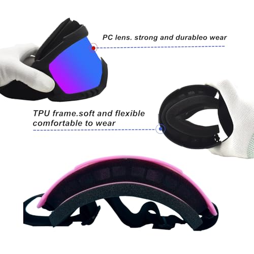 LJDJ Dirt Bike Goggles 2-Pack