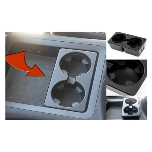 Portavasos para consola Silverado y Yukon plástico negro miniatura 6