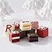 The Swiss Colony Merry Christmas Petits Fours Cakes, Gourmet Mini Layer Cakes in Red Velvet, Strawberry, Chocolate, and Vanilla, Holiday Dessert Cake Assortment