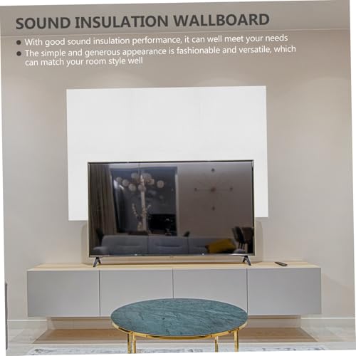 5 paneles de fieltro insonorizantes para habitaciones de música, KTV y decoración del hogar, fáciles de instalar, reducción de ruido, tratamiento acústico duradero para paredes, blanco miniatura 7