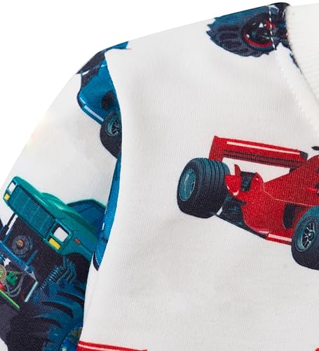 Image of Popshion Toddler Boys Sweatshirt Cotton Lightweight Kids Winter Warm Sweater Crewneck Pullover Tops