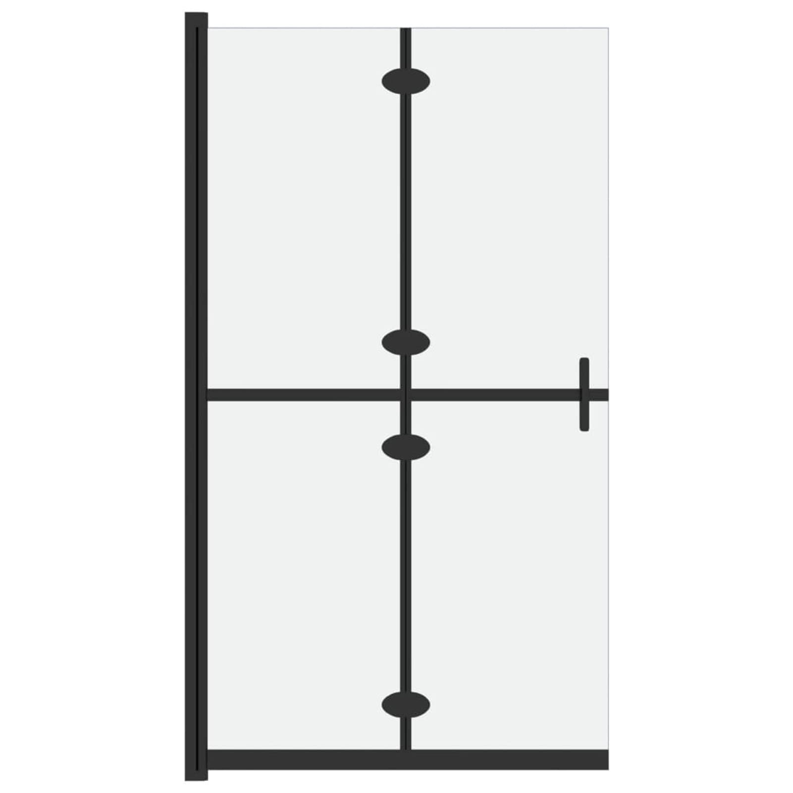 ShGaxin Mampara de Ducha Plegable Vidrio ESG Esmerilado 70x190 cm, Mampara Bañera, Mampara Baño Ducha, Cabina De Ducha, Mampara Baño