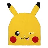 Bioworld Pokemon Pikachu Big Face LED Light Up Knit Character Beanie