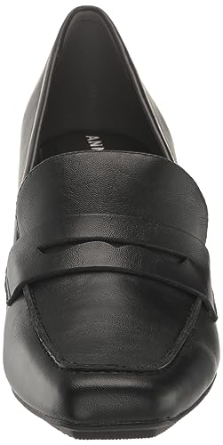 Anne Klein Womens Padded Insole Patent Loafer Heels2