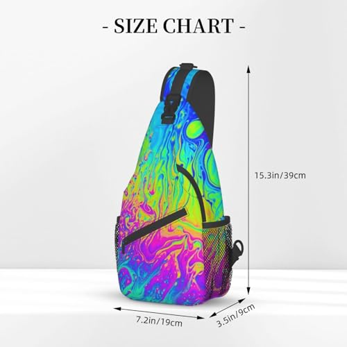 Trippy Psychedelic Aesthetic Art Crossbody Backpack Chest Bag For Men Women Large Capacity Shoulder Sling Bag Cycling Travel Daypack3