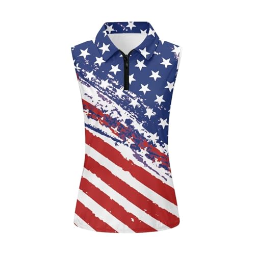 Suobstales Sleeveless Golf Polo Shirts for Women Quick Dry Collared Polo Shirts Athletic Tank Tops Lightweight Tennis Shirts4