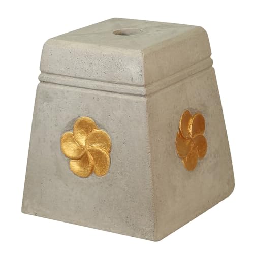 Oriental Galerie Sonnenschirmständer Schirmständer Sonnenschirm Garten Stein Ständer Halterung für unsere Bali Schirme Eckig