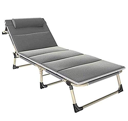 Siège robuste et réglable gris pour soulager le dos sur la terrasse