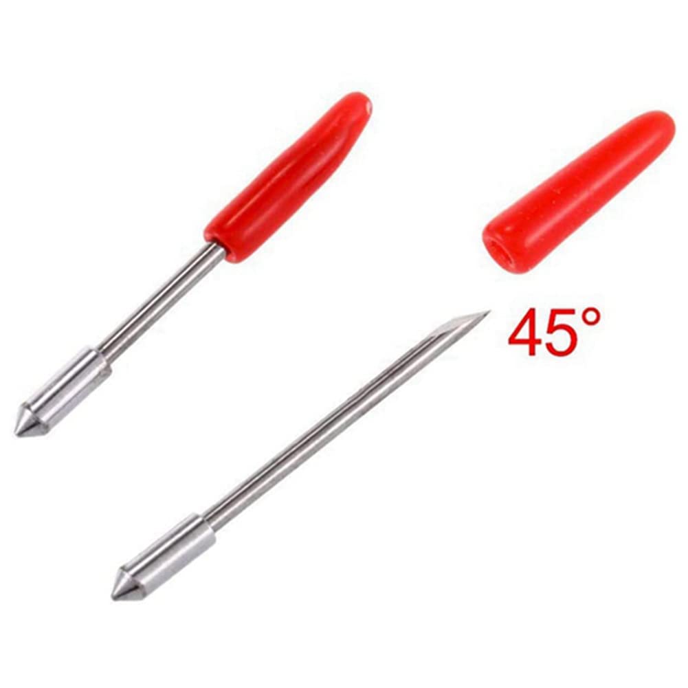 ISTOVO 75 Piezas 45 Grados para Graphtec CB09 Cuchillas de Plotter de Corte de Vinilo CB09U Silueta Cameo Craftrobo Cuchillo de Corte 45 Grados
