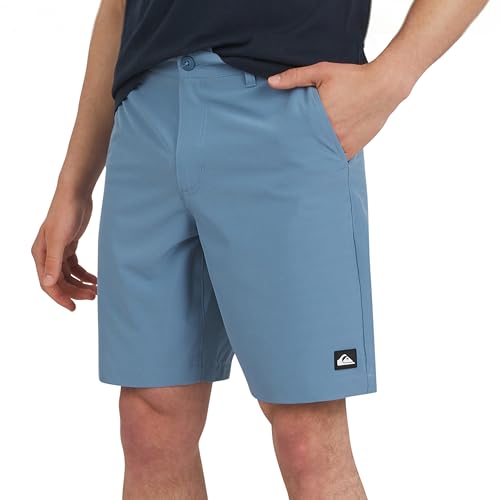 Quiksilver Mens Regular Fit Fixed Waist Water Friendly Active Hybrid ShortsCasual Shorts