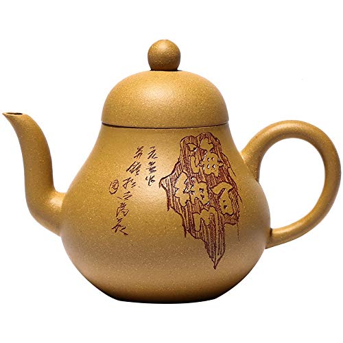 Teapot Set Exquisitely and Elegantly Carving Site Teapot Purple Sand Teapot Handmade Creative Kungfu Tea Set Home Teapot 200ml Tea Sets