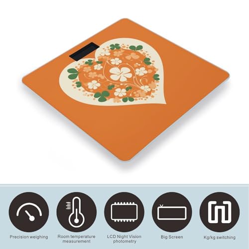Báscula de baño digital con pantalla LCD grande miniatura 3
