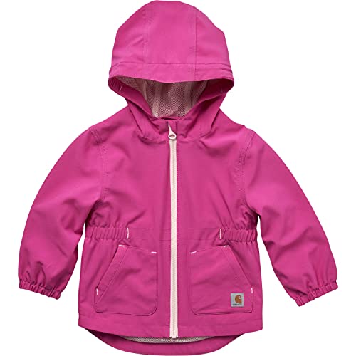 Carhartt Girls' Rugged Flex Ripstop Jacket, Raspberry Rose, 9 Months