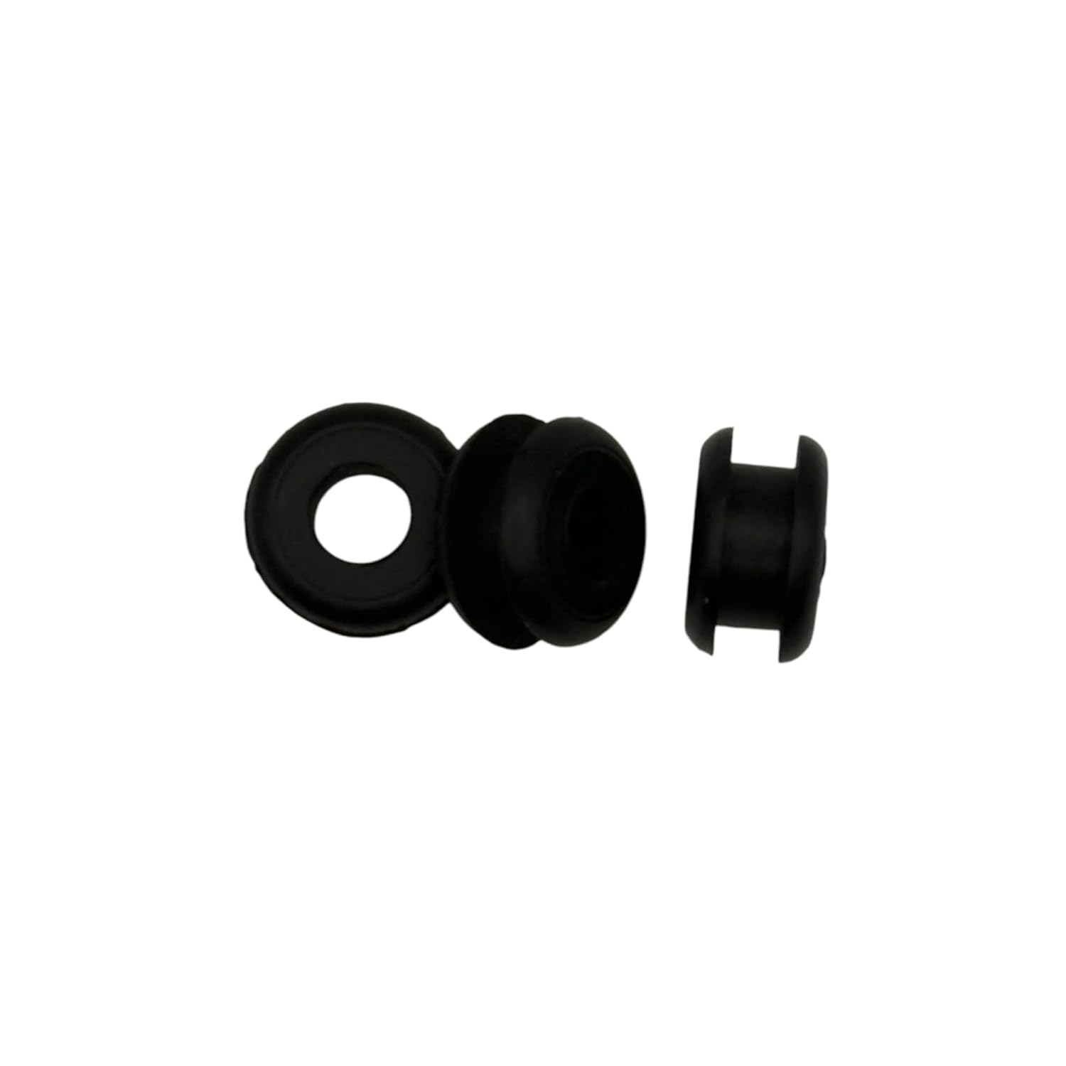 Push-in Rubber Grommet - Buna-N Rubber- Fits Panel Hole 5/16" - Inner Diameter 3/16" - Fits Panel Thickness 1/8" (50)