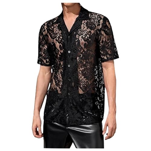 Chemise pour homme rouge style polo pour l'été et la plage décontracté