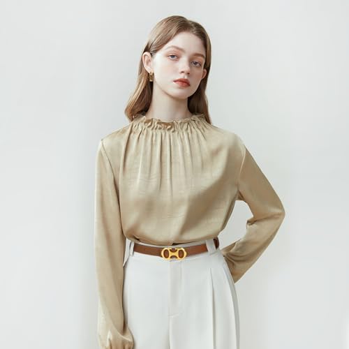 Image of Aurolran Women's Leather Belt with Buckle - Ideal for Dresses, Jeans, and Coats