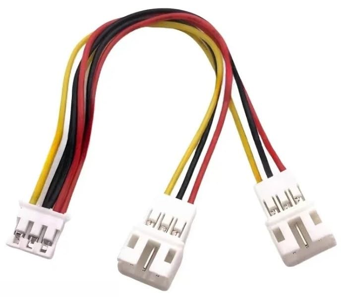 Grafikkarten-Lüfterkabel, GPU PH2.0 Mini 2/3/4-polig auf 2-Wege-CPU 2/3/4-polig, PWM-Lüfteranschlusskabel, Y-Splitter, geteilte zwei Lüfterleitungen(3P,26AWG_1 PCS_10CM)