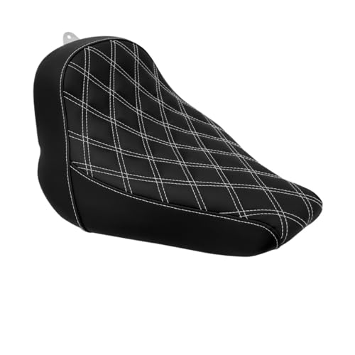 Selle solo moto profil bas anti-glisse diamant noir Softail Breakout 2018-2023