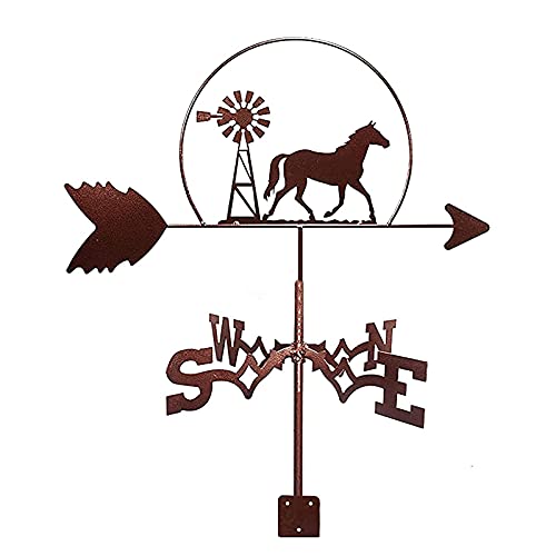 Girouette en métal pour décoration de jardin et cour extérieure animée