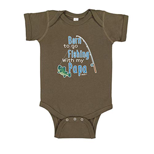 Born to Go Fishing with My Papa Fishing Bodysuit