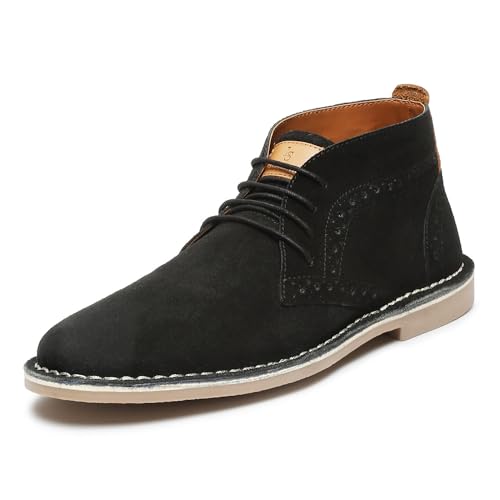 Image of LOUIS STITCH Chukka Boots for Men| Suede Leather Boots for Men| High Ankle Casual Boot | Casual Office & Trekking Shoes | Hiking Boots for Men | Stitch Down Desert Boots | [LSSDSUCKBGJB ]