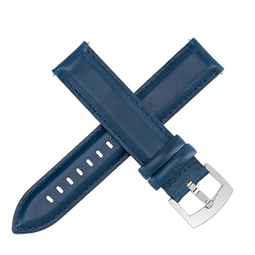 Image of OTTOODY Leather Watch Bands Quick Release, Elegant Top Grain Leather Watch Straps for Men & Women, Choice of Color & Width - 18mm, 19mm, 20mm, 21mm or 22mm Wristbands Bracelet for Watch & Smartwatch