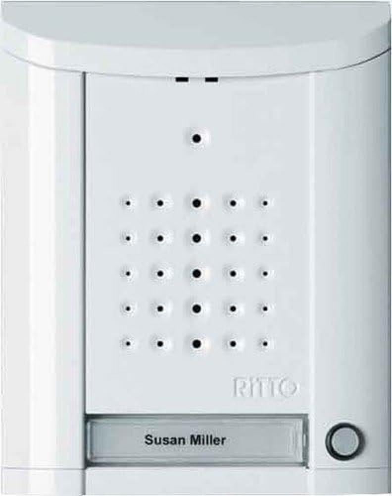Interphone Ritto 1840170 Entravox blanc haut-parleur résidentiel