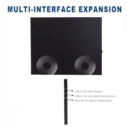 Image of VSDISPLAY 9.7'' 2K 2048x1536 Portable LCD Monitor with Mini H /D USB-C Input | IPS Small Display with Dual Speakers, for PC Laptop Computer Gaming