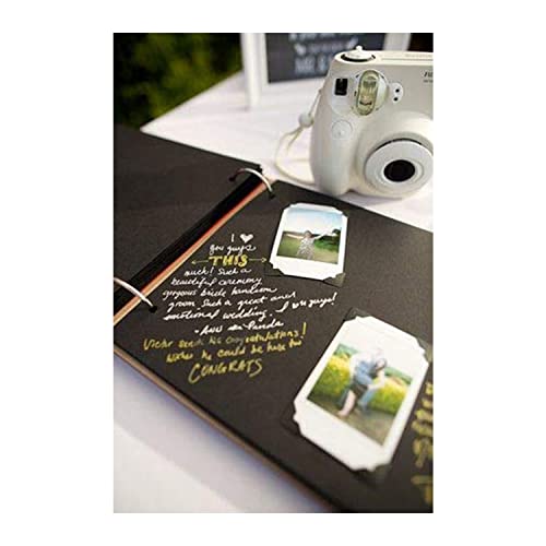 Image of Scrapbook Photo Album Memory Book With Wooden Hard Cover (14 Inch x 10 Inch, Design-1)