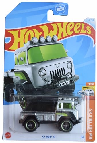 Hot Wheels Zamac '57 Jeep FC HW Hot Trucks 3/10 Silver miniatura 1