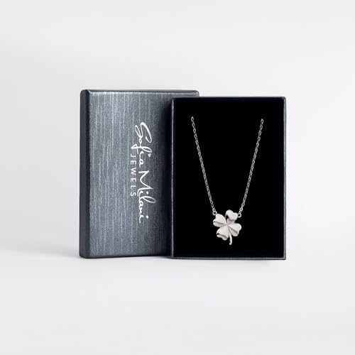 Sofia Milani - Solid 925 Sterling Silver Necklace for Women - Clover Pendant - 502463