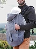 Néobulle - Cobertor Porteo 3 en 1 Néobulle Grey con Triple Uso Invierno | Tejido Técnico Softshell | Apto Hasta los 3 Años | Cobertor Portabebes Adaptable como Manta o Saco de Dormir | Color Gris