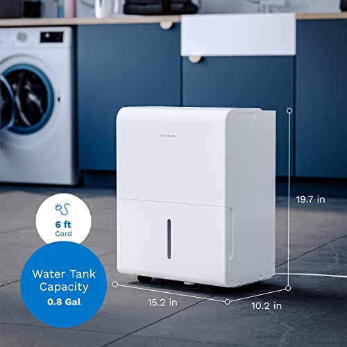 hOmeLabs Dehumidifier for Home, Office, Basements with Powerful Moisture Removal, Humidity Control, Auto Shut-off, Quiet Operation - 1,500 Sq Ft