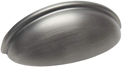 Cosmas 10 Pack 783AS Antique Silver Cabinet Hardware Bin Cup Drawer Cup Pull - 3 Inch (76mm) Hole Centers