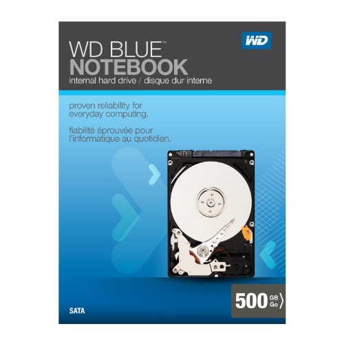 WD Blue Notebook 500GB SATA 3.0 Gb/s 2.5-Inch Internal Notebook Hard Drive Retail Kit