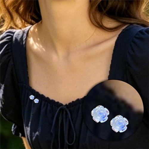 Image of 20 Pcs Enamel Rose Flowe Brooches Pins for Women Colorful Floral Brooch Flower Lapel Pin Badge Crafts Breastpin Jewelry Gift for Women Men Clothing Bags Backpacks Jackets Hat