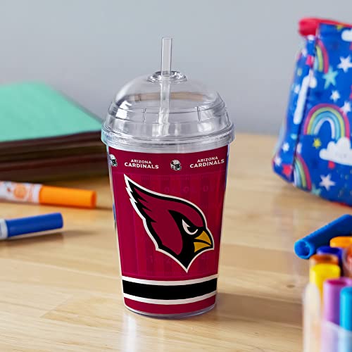 Image of Rico Industries NFL Football Rookie of The Year 12oz Acrylic Tumbler, Youth Tumbler with Swirly Straw