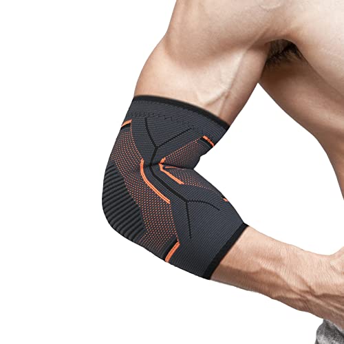 ACWOO Ellenbogenbandage, Rutschfeste Tennisarm Bandage Ellenbogenmanschetten Armbandage für Damen Herren，Golfer- Ellenbogen Passend für Sehnenentzündung Gelenkschmerzen Kraftsport Outdoor-Sportarten