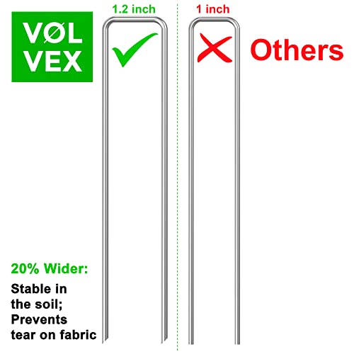landscape staples for volvex weed barrier fabric, (60 staples + 60 gaskets) landscape staples for volvex weed barrier fabric, (60 staples + 60 gaskets)