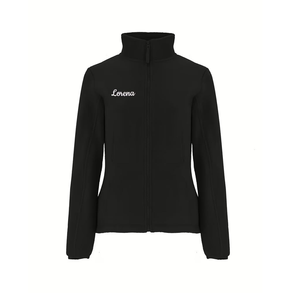 Forro Polar Bordado Mujer Personalizado. Modelo LÍNEA DE Vida-CORAZÓN. Ideal para Sanitarios. Regalos Personalizados. con Cremallera y Bolsillos. Regalos TPMAS.